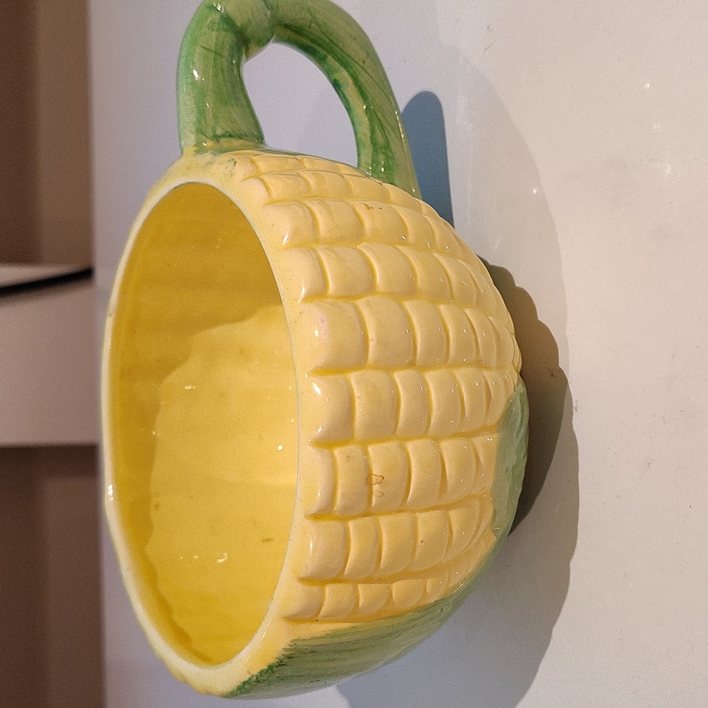 VTG Ceramic Vegetable Corn Soup Mug Bowl
